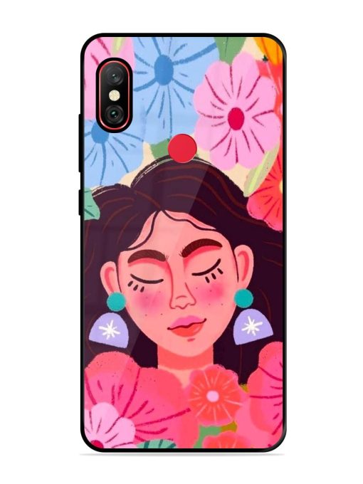 Blooming Serenity Glossy Soft Edge Case for Xiaomi Redmi Note 6 Pro Chachhi