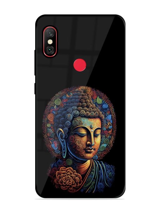 Stained Glass Serenity Glossy Soft Edge Case for Xiaomi Redmi Note 6 Pro Chachhi