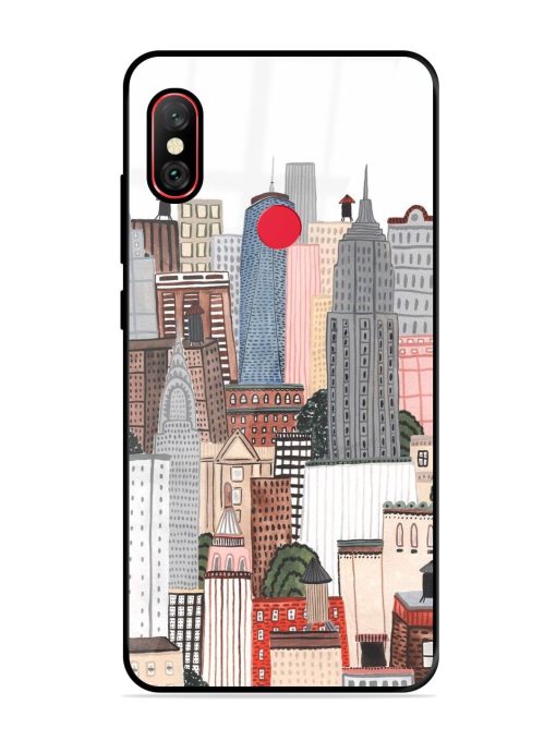 Cityscape Dreams Glossy Soft Edge Case for Xiaomi Redmi Note 6 Pro Chachhi