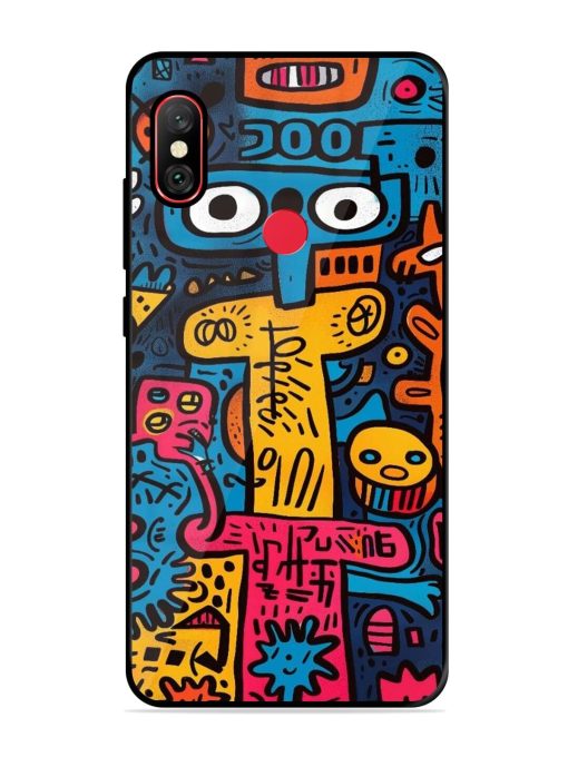 Doodletopia Glossy Soft Edge Case for Xiaomi Redmi Note 6 Pro Chachhi