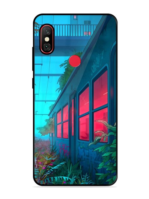 Urban Jungle Glossy Soft Edge Case for Xiaomi Redmi Note 6 Pro Chachhi