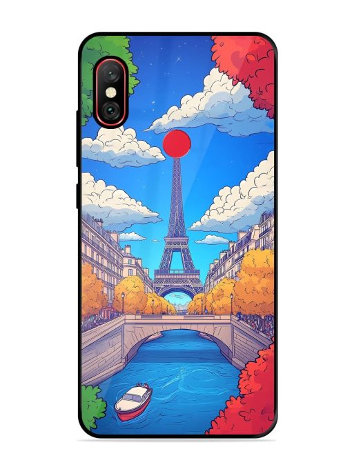 Parisian Panorama Glossy Soft Edge Case for Xiaomi Redmi Note 6 Pro Chachhi