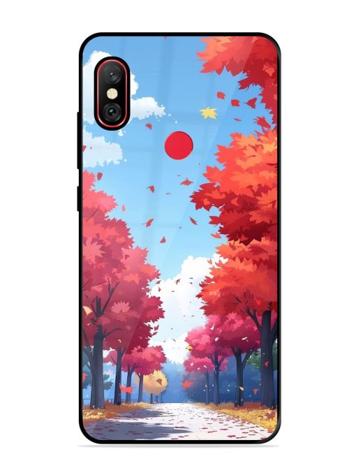 Autumn'S Embrace Glossy Soft Edge Case for Xiaomi Redmi Note 6 Pro Chachhi