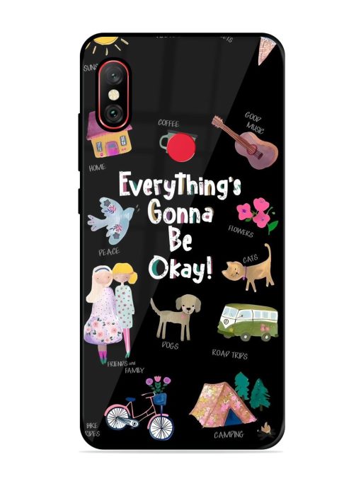 Everything'S Gonna Be Okay Glossy Soft Edge Case for Xiaomi Redmi Note 6 Pro Chachhi