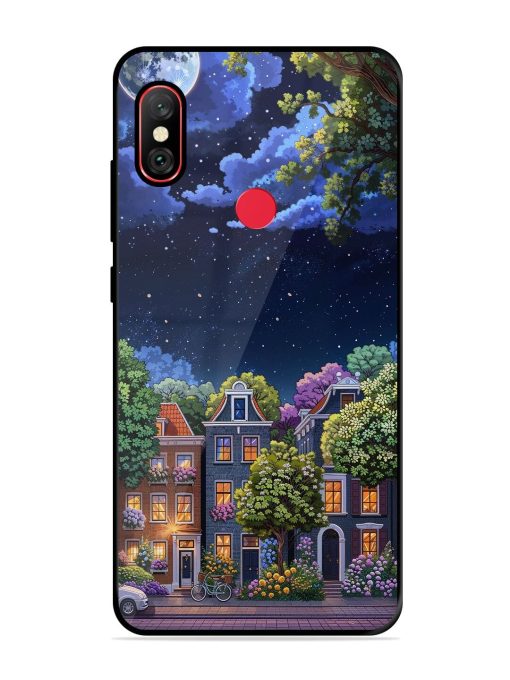 Moonlit Streets Glossy Soft Edge Case for Xiaomi Redmi Note 6 Pro