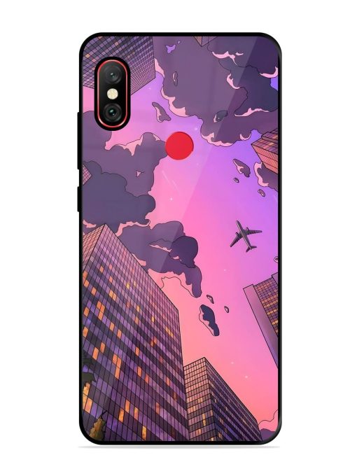 Urban Twilight Glossy Soft Edge Case for Xiaomi Redmi Note 6 Pro Chachhi