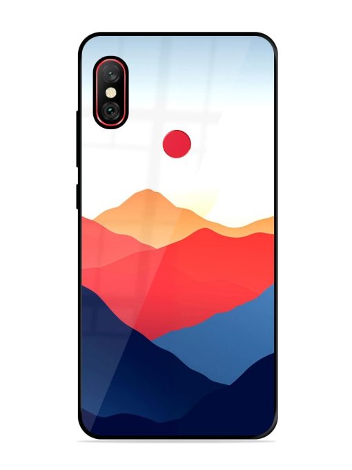 Sunset Peaks Glossy Soft Edge Case for Xiaomi Redmi Note 6 Pro