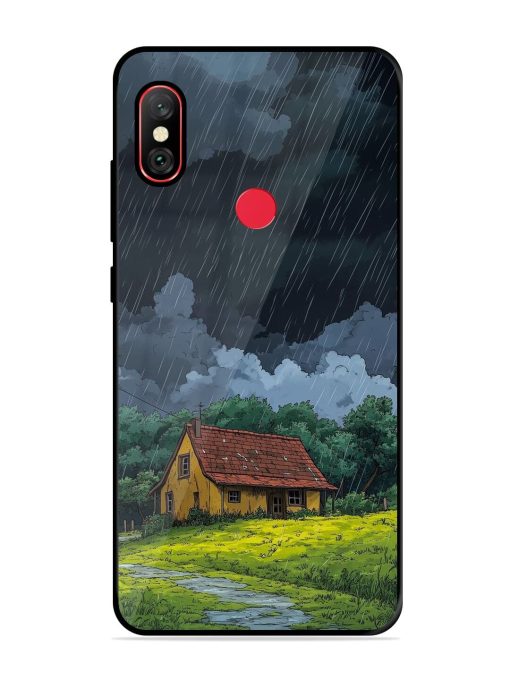 Rainy Day Retreat Glossy Soft Edge Case for Xiaomi Redmi Note 6 Pro Chachhi