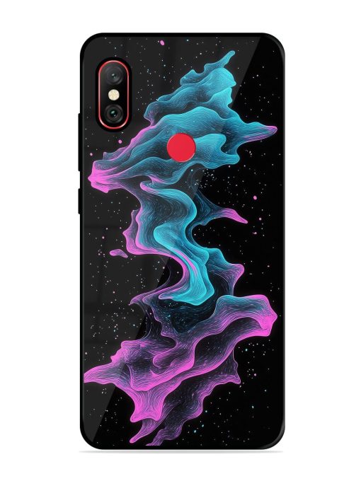 Cosmic Currents Glossy Soft Edge Case for Xiaomi Redmi Note 6 Pro