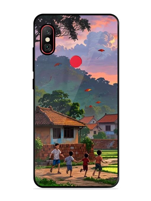 Sunset Play Glossy Soft Edge Case for Xiaomi Redmi Note 6 Pro Chachhi