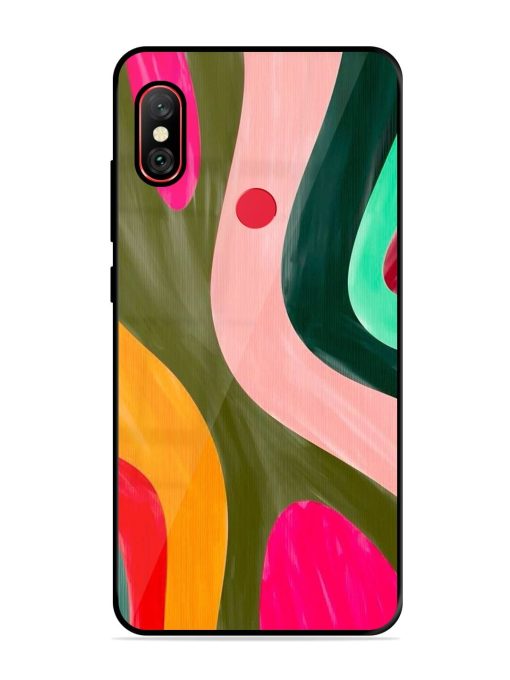 Wavy Wonder Glossy Soft Edge Case for Xiaomi Redmi Note 6 Pro Chachhi