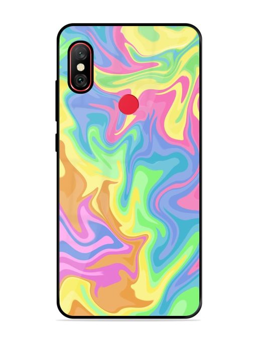 Whimsical Swirl Glossy Soft Edge Case for Xiaomi Redmi Note 6 Pro