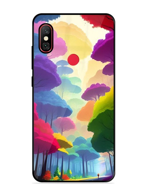 Rainbow Road Glossy Soft Edge Case for Xiaomi Redmi Note 6 Pro Chachhi