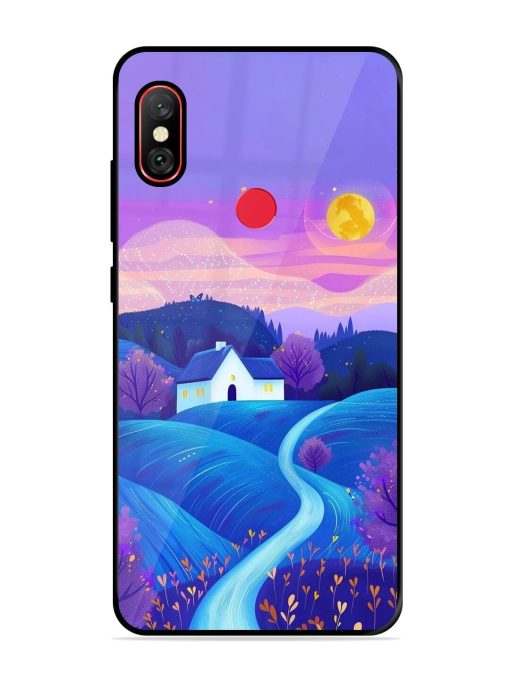 Moonlit Meadow Glossy Soft Edge Case for Xiaomi Redmi Note 6 Pro Chachhi