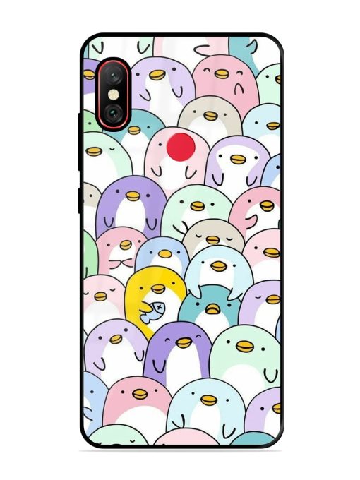 Penguin Party Glossy Soft Edge Case for Xiaomi Redmi Note 6 Pro Chachhi