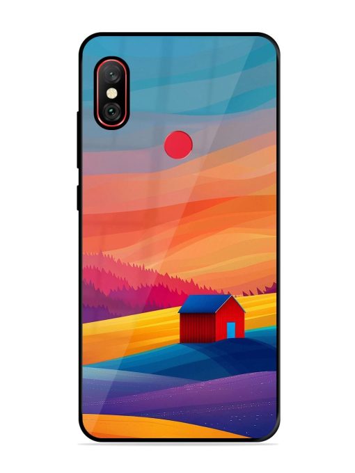 Sunset Solitude Glossy Soft Edge Case for Xiaomi Redmi Note 6 Pro Chachhi