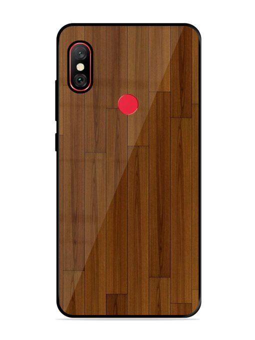 Warm Woodgrain Glossy Soft Edge Case for Xiaomi Redmi Note 6 Pro Chachhi