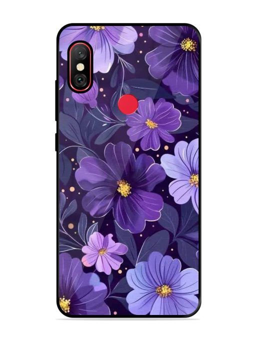 Purple Paradise Glossy Soft Edge Case for Xiaomi Redmi Note 6 Pro Chachhi