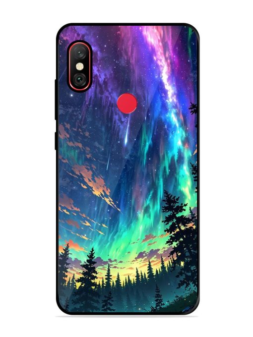 Cosmic Canvas Glossy Soft Edge Case for Xiaomi Redmi Note 6 Pro Chachhi