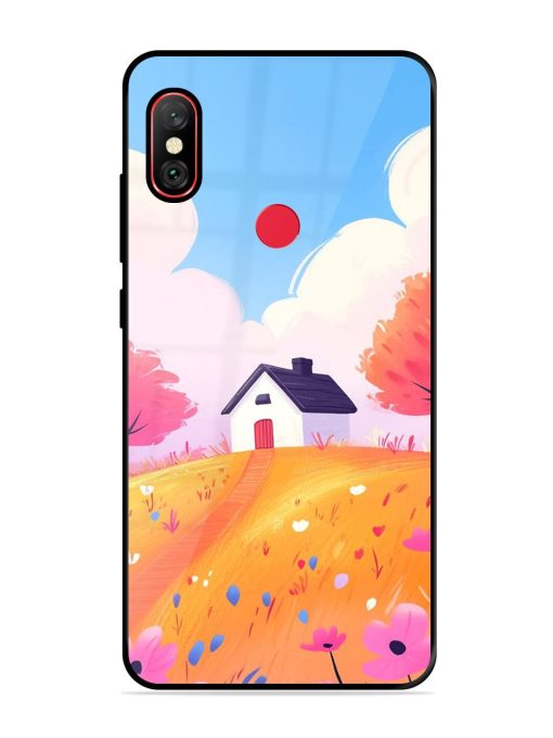 Hilltop Haven Glossy Soft Edge Case for Xiaomi Redmi Note 6 Pro Chachhi