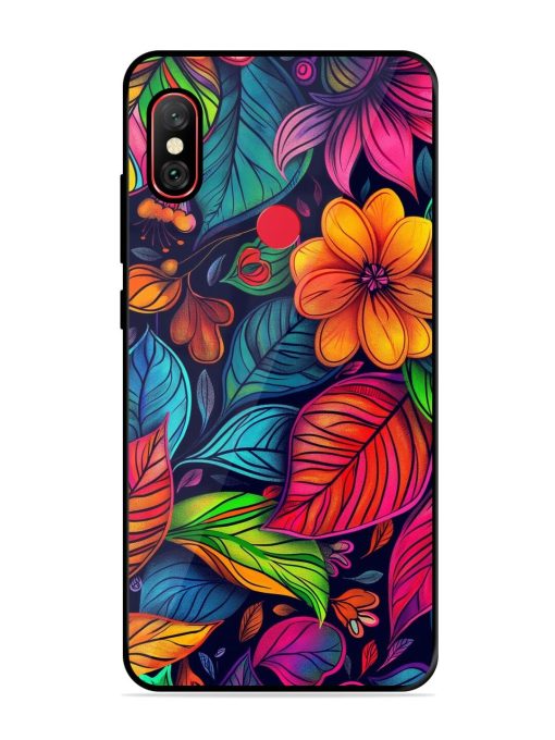 Rainbow Of Blooms Glossy Soft Edge Case for Xiaomi Redmi Note 6 Pro Chachhi