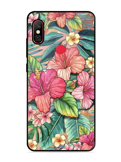 Tropical Tapestry Glossy Soft Edge Case for Xiaomi Redmi Note 6 Pro