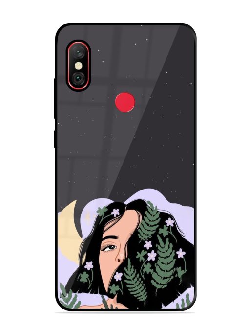 Lunar Lullaby Glossy Soft Edge Case for Xiaomi Redmi Note 6 Pro Chachhi