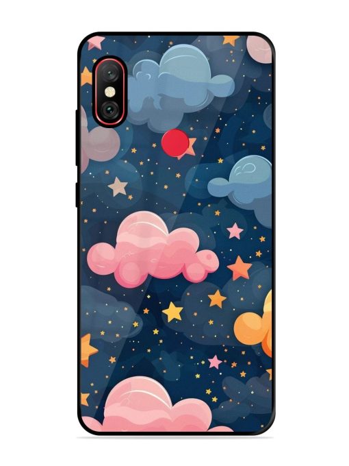 Twinkling Dreams Glossy Soft Edge Case for Xiaomi Redmi Note 6 Pro Chachhi