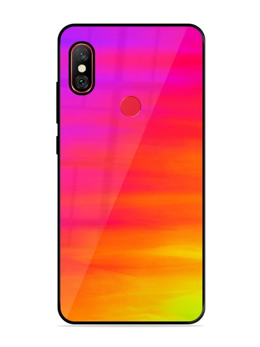 Neon Horizon Glossy Soft Edge Case for Xiaomi Redmi Note 6 Pro Chachhi