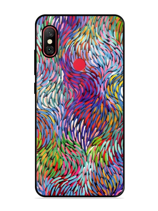 Vibrant Waves Glossy Soft Edge Case for Xiaomi Redmi Note 6 Pro Chachhi