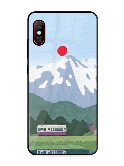 Mountainside Reflections Glossy Soft Edge Case for Xiaomi Redmi Note 6 Pro Chachhi