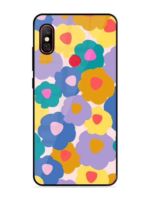 Flower Power Glossy Soft Edge Case for Xiaomi Redmi Note 6 Pro Chachhi