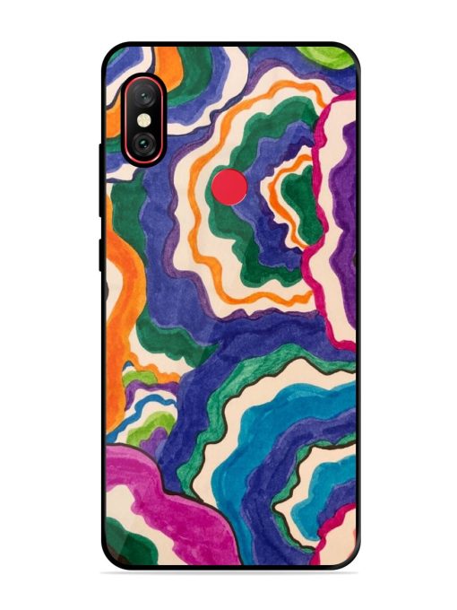 Wavy Wonder Glossy Soft Edge Case for Xiaomi Redmi Note 6 Pro Chachhi