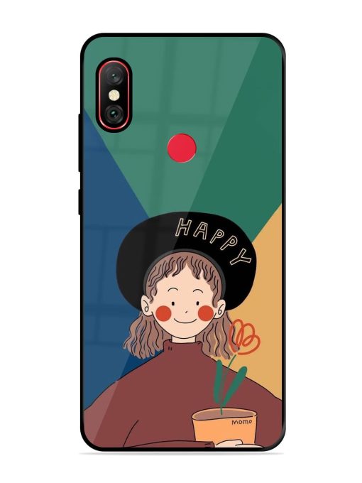 Happy Momo Glossy Soft Edge Case for Xiaomi Redmi Note 6 Pro Chachhi