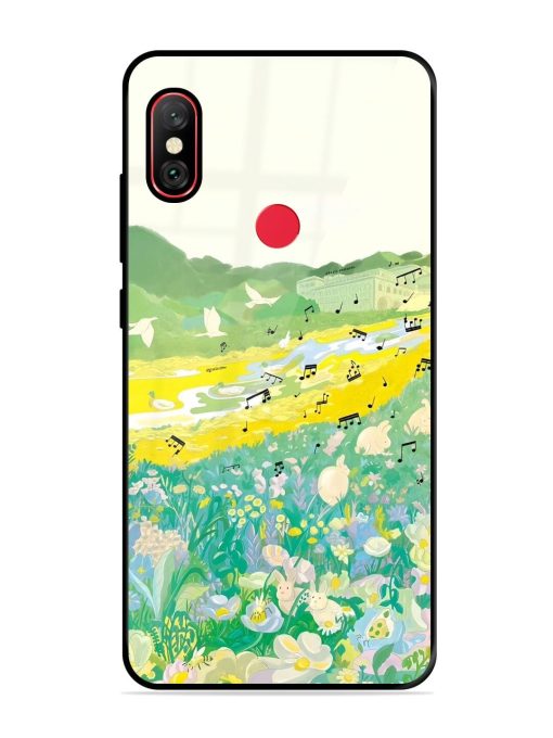 Melody In Bloom Glossy Soft Edge Case for Xiaomi Redmi Note 6 Pro Chachhi