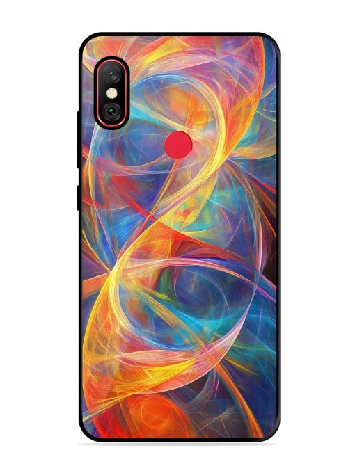 Cosmic Currents Glossy Soft Edge Case for Xiaomi Redmi Note 6 Pro Chachhi