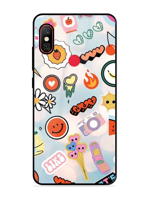 Cheerful Glossy Soft Edge Case for Xiaomi Redmi Note 6 Pro Chachhi