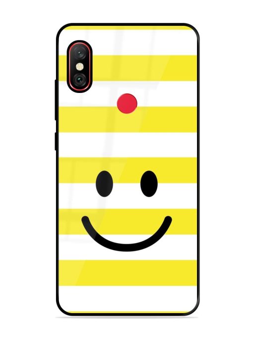 Smiling Stripes Glossy Soft Edge Case for Xiaomi Redmi Note 6 Pro Chachhi