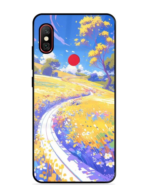 Vibrant Spring Meadow Glossy Soft Edge Case for Xiaomi Redmi Note 6 Pro Chachhi