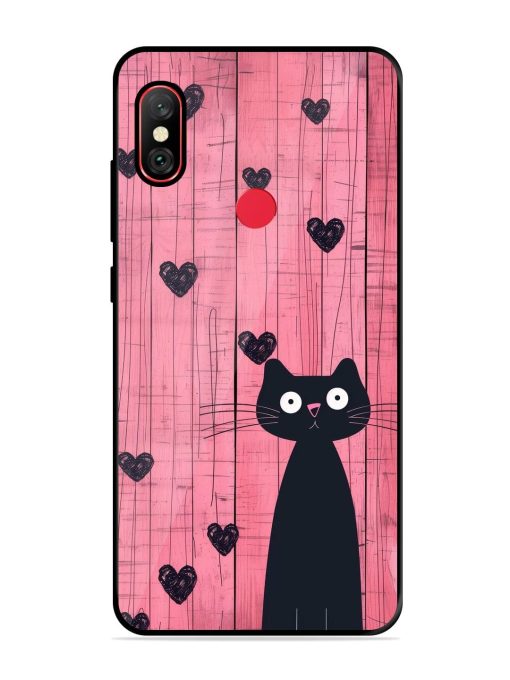 Feline Valentine'S Day Glossy Soft Edge Case for Xiaomi Redmi Note 6 Pro Chachhi