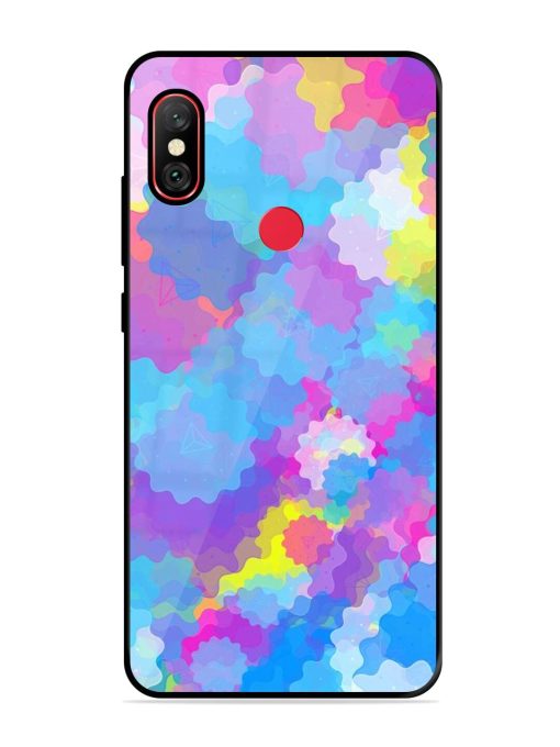 Psychedelic Cloud Burst Glossy Soft Edge Case for Xiaomi Redmi Note 6 Pro Chachhi