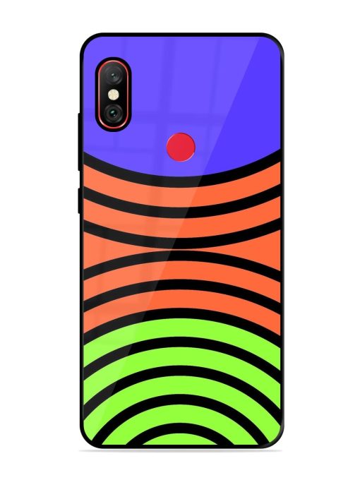 Psychedelic Stripe Symphony Glossy Soft Edge Case for Xiaomi Redmi Note 6 Pro Chachhi