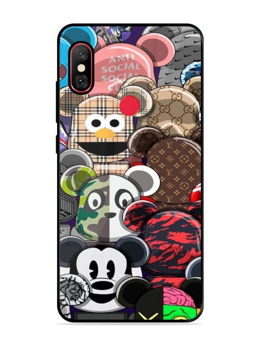 Streetwear Bearbrick Extravaganza Glossy Soft Edge Case for Xiaomi Redmi Note 6 Pro Chachhi