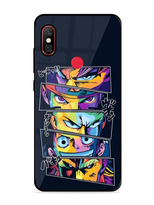 One Piece Powerhouse Glossy Soft Edge Case for Xiaomi Redmi Note 6 Pro Chachhi