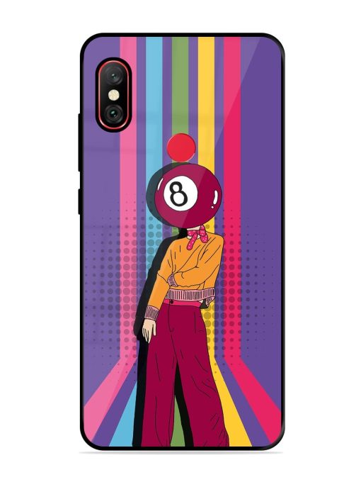 Eight Ball Fashionista Glossy Soft Edge Case for Xiaomi Redmi Note 6 Pro Chachhi