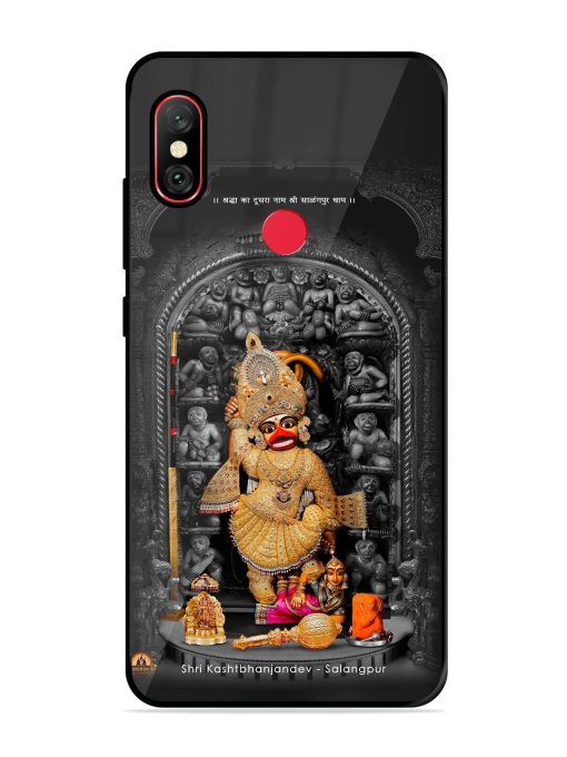 Shri Kashtabhanjandev Glossy Soft Edge Case for Xiaomi Redmi Note 6 Pro Chachhi