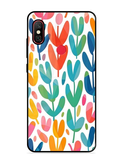 Rainbow Of Blooms Glossy Soft Edge Case for Xiaomi Redmi Note 6 Pro Chachhi