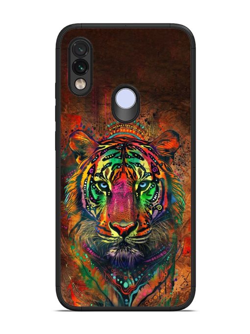 Cosmic Tiger Glossy Soft Edge Case for Xiaomi Redmi Note 7 Chachhi