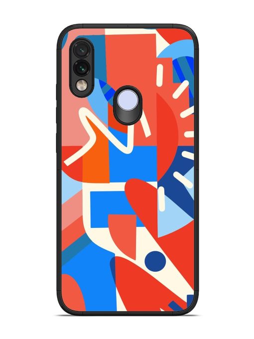 Abstract Harmony Glossy Soft Edge Case for Xiaomi Redmi Note 7 Chachhi