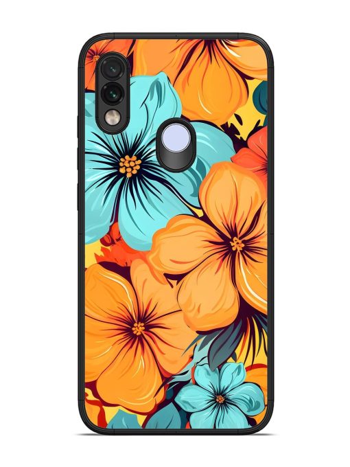 Tropical Bloom Glossy Soft Edge Case for Xiaomi Redmi Note 7 Chachhi